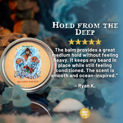 The Undertow - Beard Balm - Palm Tree Woods, Oceanic Musk, Peppered Bergamot, and Mossy Sea Caves