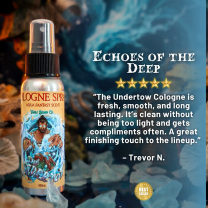 The Undertow - Cologne - Palm Tree Woods, Oceanic Musk, Peppered Bergamot, and Mossy Sea Caves