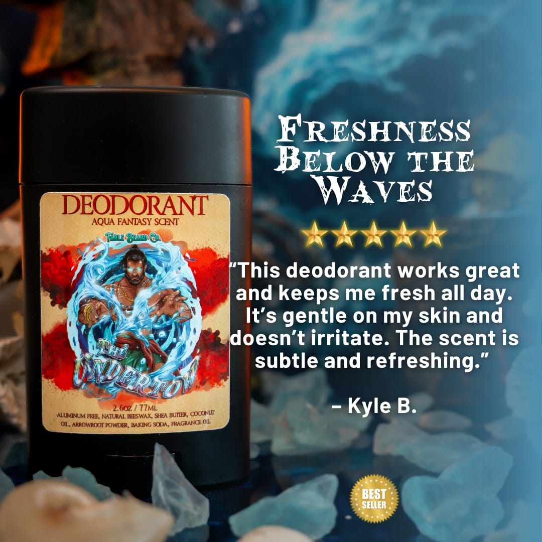 The Undertow - Deodorant - Palm Tree Woods, Oceanic Musk, Peppered Bergamot, and Mossy Sea Caves