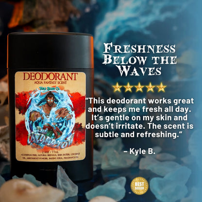 The Undertow - Deodorant - Palm Tree Woods, Oceanic Musk, Peppered Bergamot, and Mossy Sea Caves