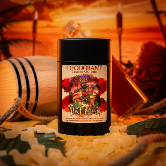 Tiki Man - Deodorant - Juicy Pineapple, Jungle Woods, Spiced Rum