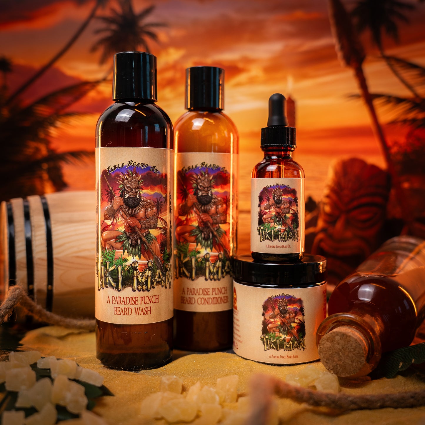 Tiki Man - Complete Butter Kit - Juicy Pineapple, Jungle Woods, Spiced Rum