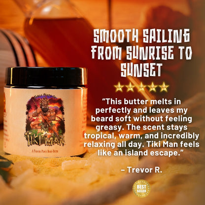 Tiki Man - Beard Oil & Butter Kit - Juicy Pineapple, Jungle Woods, Spiced Rum