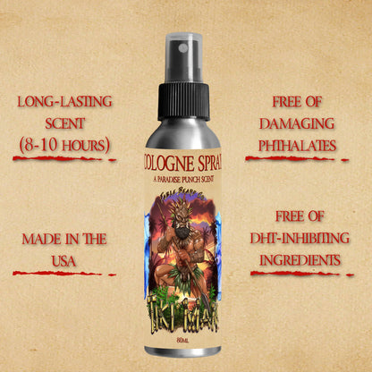Tiki Man - Cologne - Juicy Pineapple, Jungle Woods, Spiced Rum