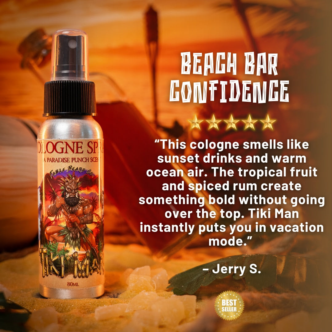 Tiki Man - Cologne - Juicy Pineapple, Jungle Woods, Spiced Rum