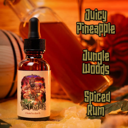 Tiki Man - Beard Oil & Butter Kit - Juicy Pineapple, Jungle Woods, Spiced Rum
