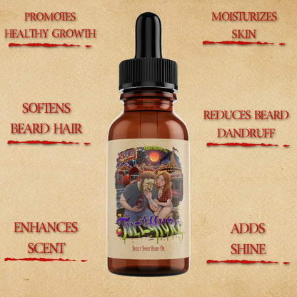 Tilt-A-Hurl - Beard Oil - Juicy Fair Peaches, Cinnamon Sugar Crumble, Vanilla Milk