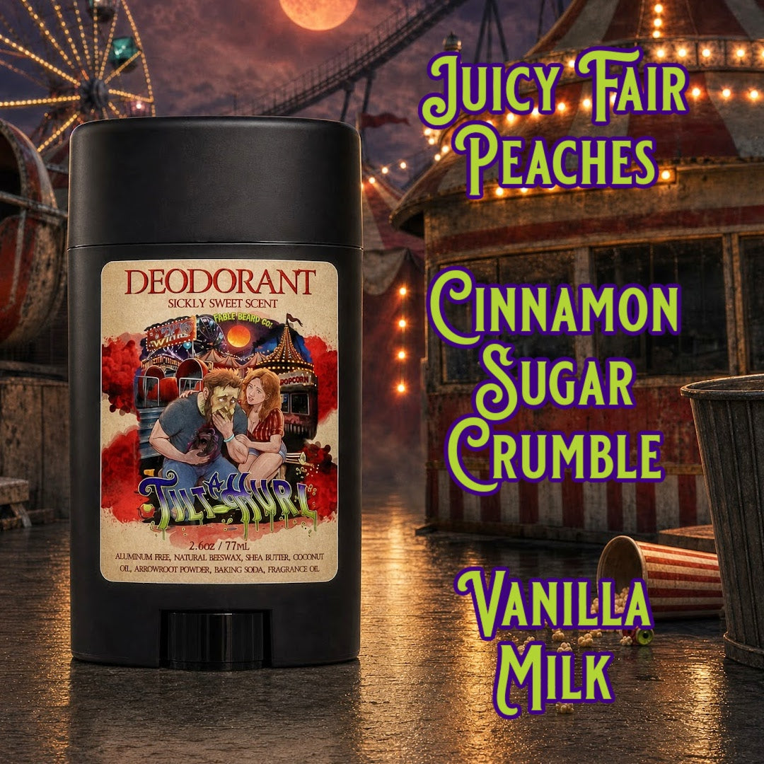 Tilt-A-Hurl - Deodorant - Juicy Fair Peaches, Cinnamon Sugar Crumble, Vanilla Milk