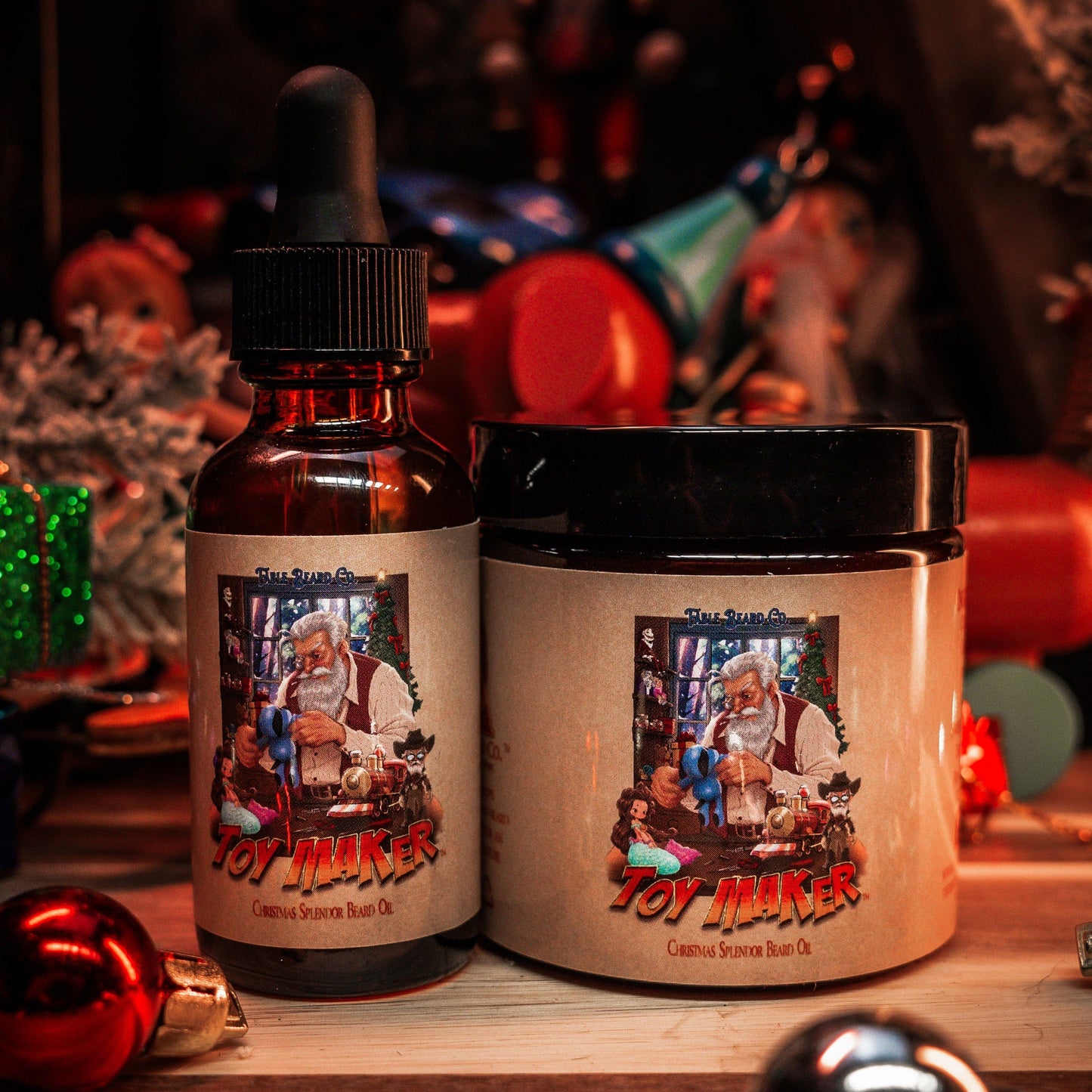 The Toy Maker - Beard Oil & Butter Kit - Roasted Marshmallow Latte, Vanilla Bourbon, and Pipe Tobacco