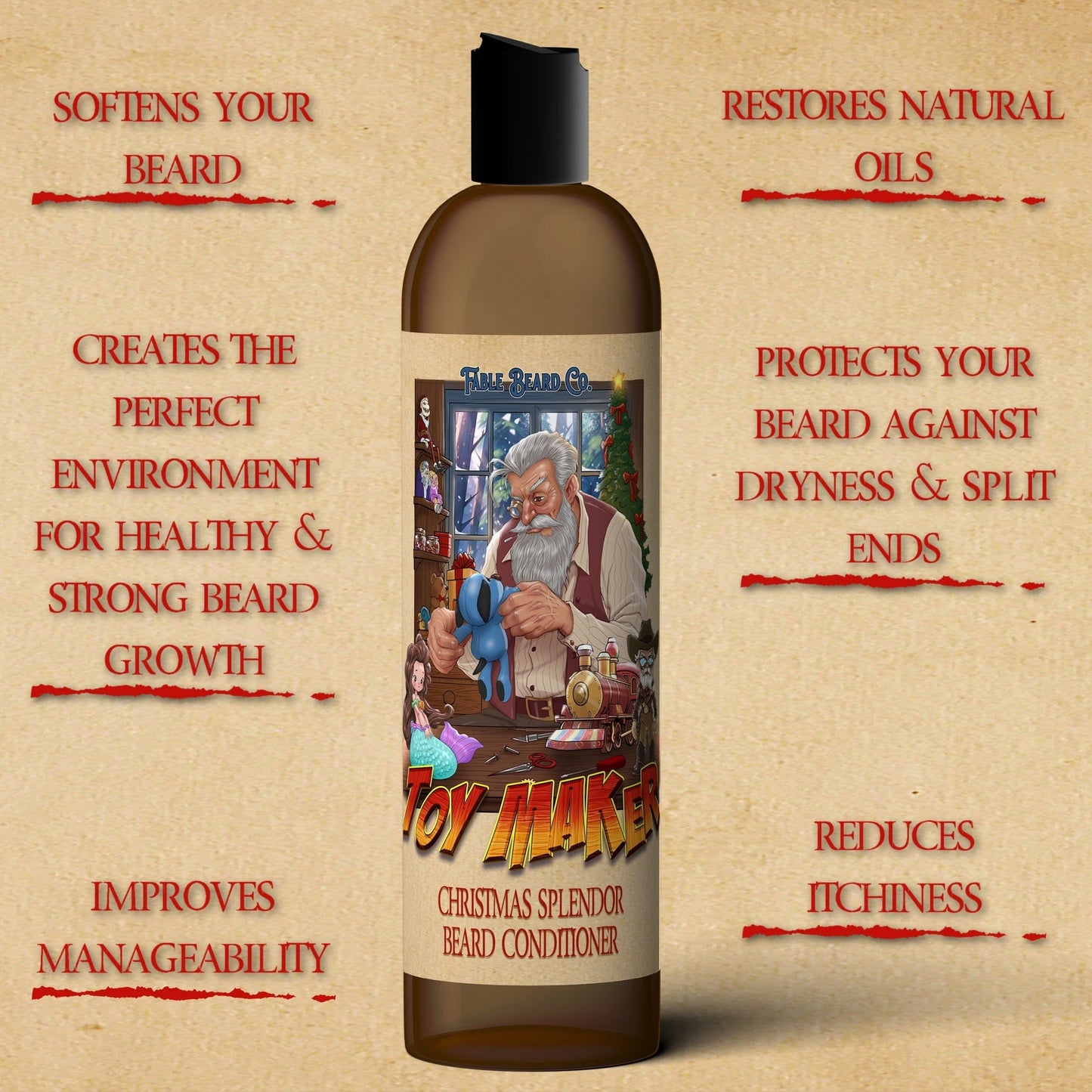 The Toy Maker - Beard Conditioner - Roasted Marshmallow Latte, Vanilla Bourbon, and Pipe Tobacco