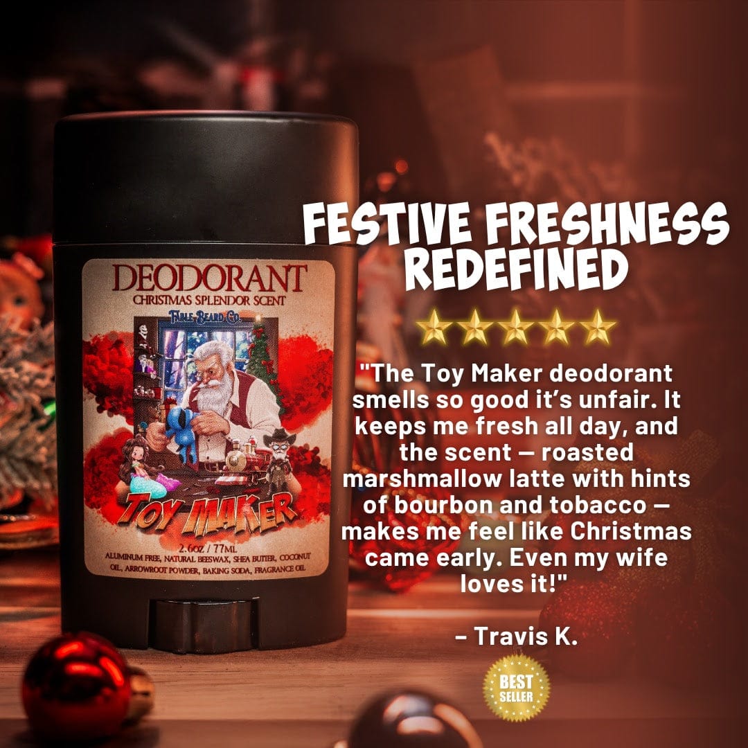 The Toy Maker - Deodorant - Roasted Marshmallow Latte, Vanilla Bourbon, and Pipe Tobacco