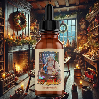 The Toy Maker - Beard Oil - Roasted Marshmallow Latte, Vanilla Bourbon, and Pipe Tobacco