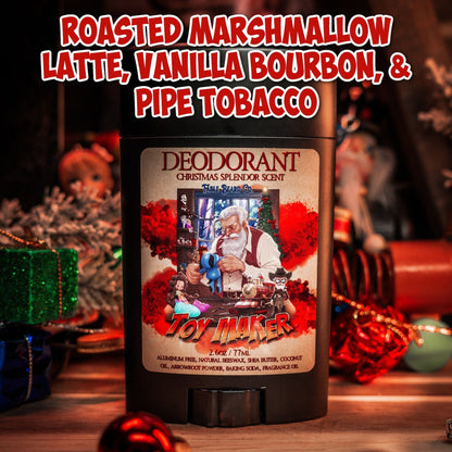 The Toy Maker - Deodorant - Roasted Marshmallow Latte, Vanilla Bourbon, and Pipe Tobacco