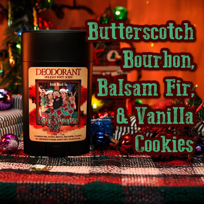 The Ugly Sweater Guy - Deodorant - Butterscotch Bourbon, Balsam Fir, and Vanilla Cookies