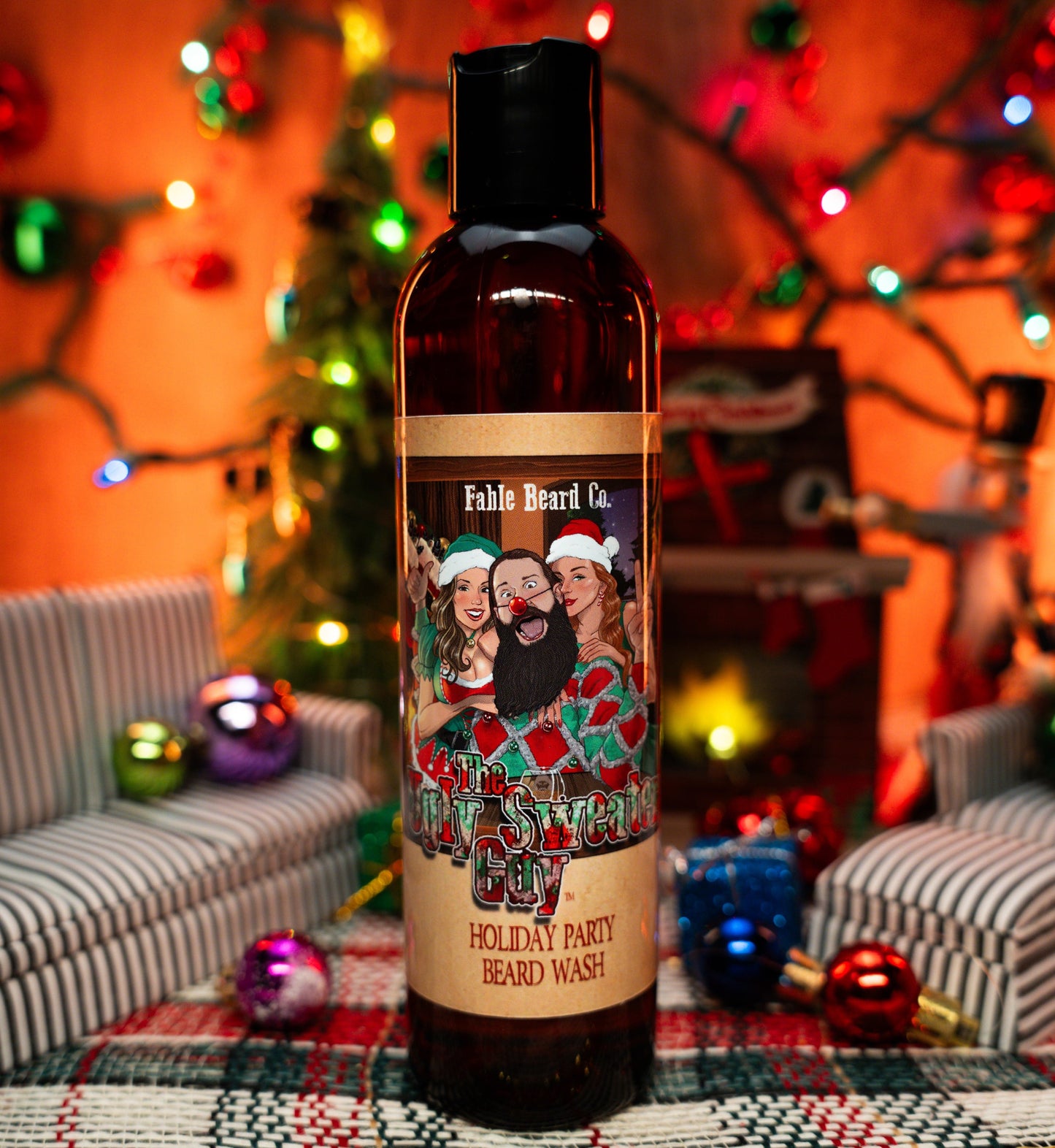 The Ugly Sweater Guy - Beard Wash - Butterscotch Bourbon, Balsam Fir, and Vanilla Cookies