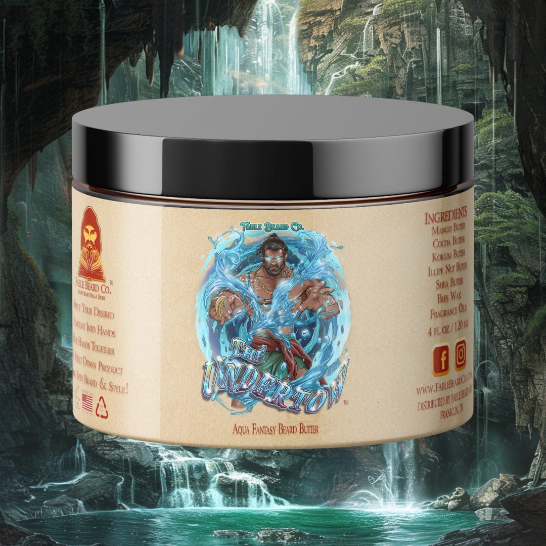 The Undertow - Beard Butter - Palm Tree Woods, Oceanic Musk, Peppered Bergamot, and Mossy Sea Caves