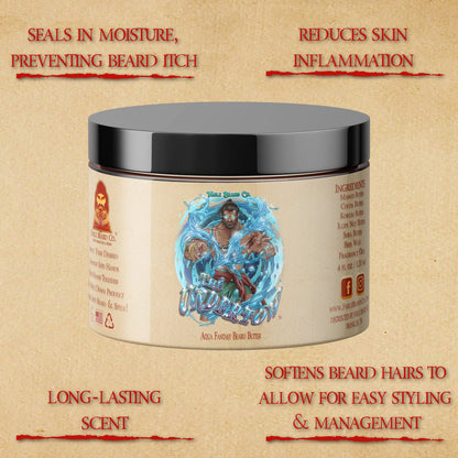 The Undertow - Beard Butter - Palm Tree Woods, Oceanic Musk, Peppered Bergamot, and Mossy Sea Caves