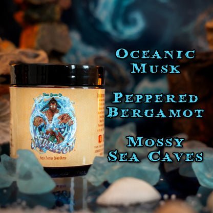 The Undertow - Beard Butter - Palm Tree Woods, Oceanic Musk, Peppered Bergamot, and Mossy Sea Caves