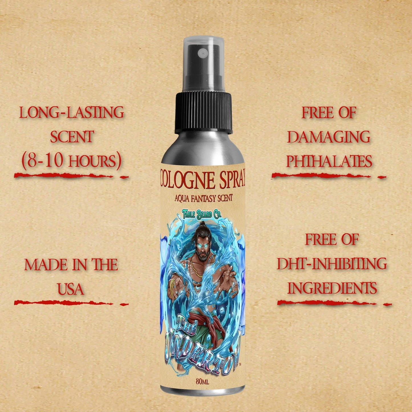 The Undertow - Cologne - Palm Tree Woods, Oceanic Musk, Peppered Bergamot, and Mossy Sea Caves