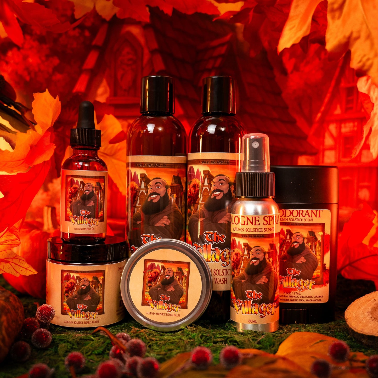 The Villager - Ultimate Bundle - Dried Oak Leaves, Iced Cranberry, Fall Air, and Golden Amber