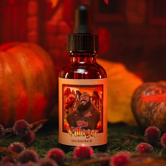 The Villager - Beard Oil - Dried Oak Leaves, Iced Cranberry, Fall Air, and Golden Amber