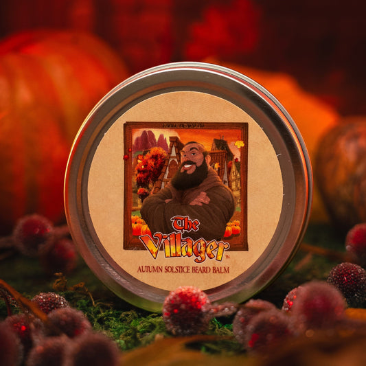 The Villager - Beard Balm - Dried Oak Leaves, Iced Cranberry, Fall Air, and Golden Amber