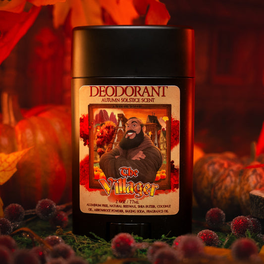 The Villager - Deodorant - Dried Oak Leaves, Iced Cranberry, Fall Air, and Golden Amber