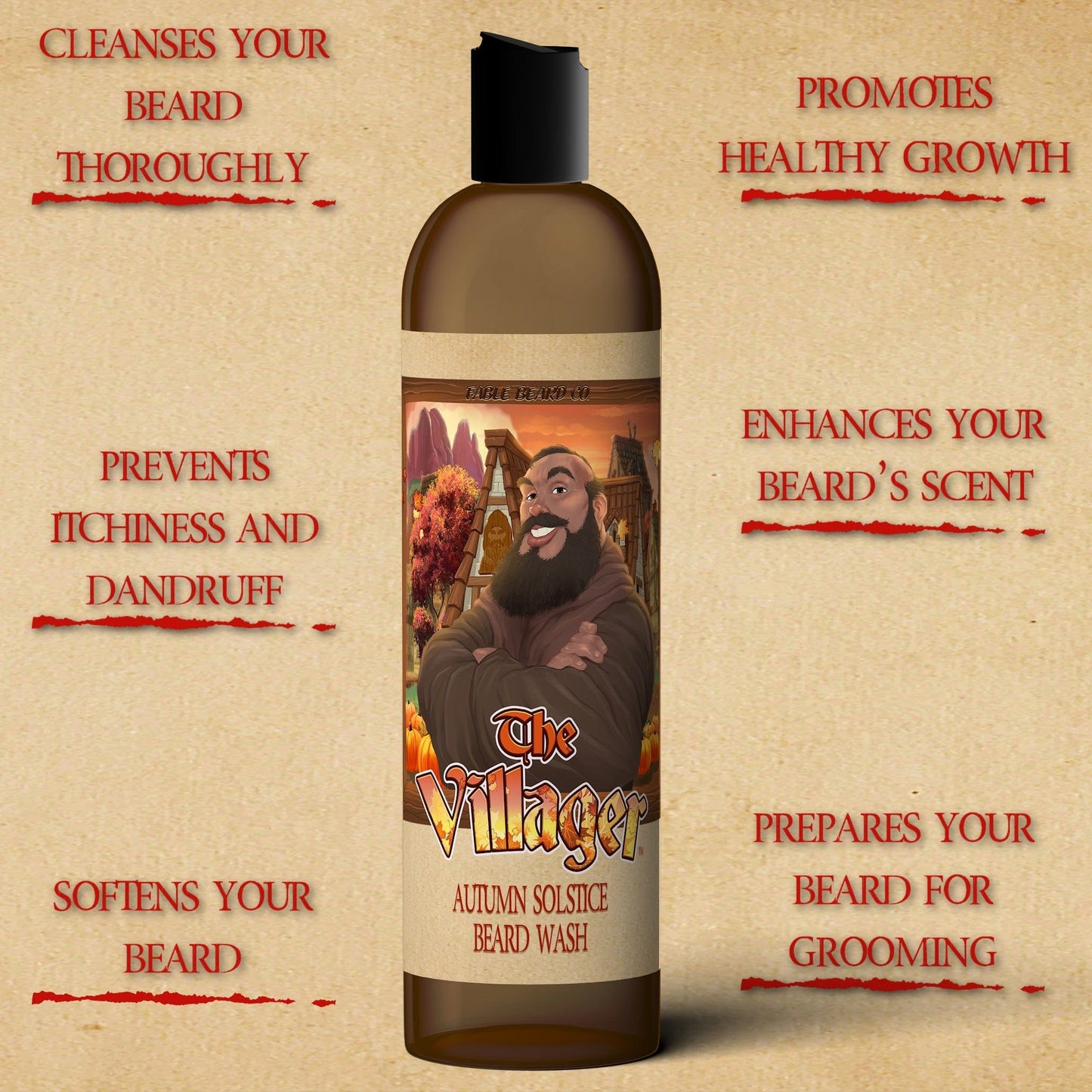 The Villager - Complete Balm Kit - Dried Oak Leaves, Iced Cranberry, Fall Air, and Golden Amber