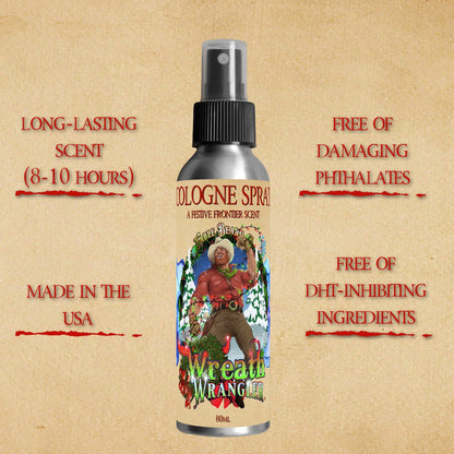 Wreath Wrangler - Cologne - Cranberry Jam, Mahogany Amber, Sweet Bergamot