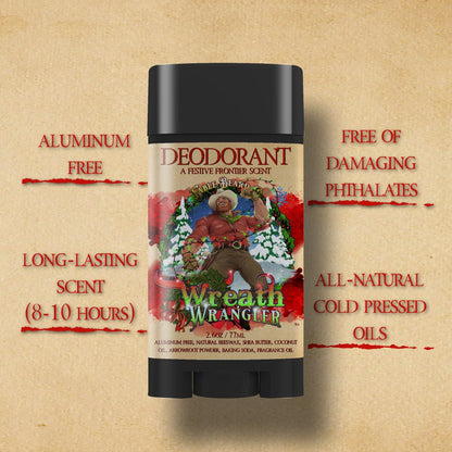 Wreath Wrangler - Deodorant - Cranberry Jam, Mahogany Amber, Sweet Bergamot
