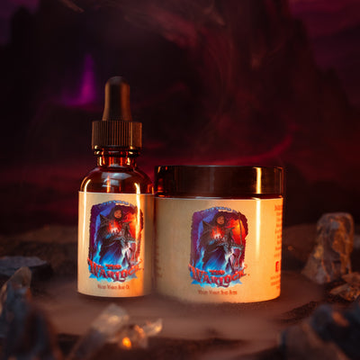 The Warlock - Beard Oil & Butter Kit - Dark Tobacco, Brown Ale, Citrus Spark, and Cherry Mist