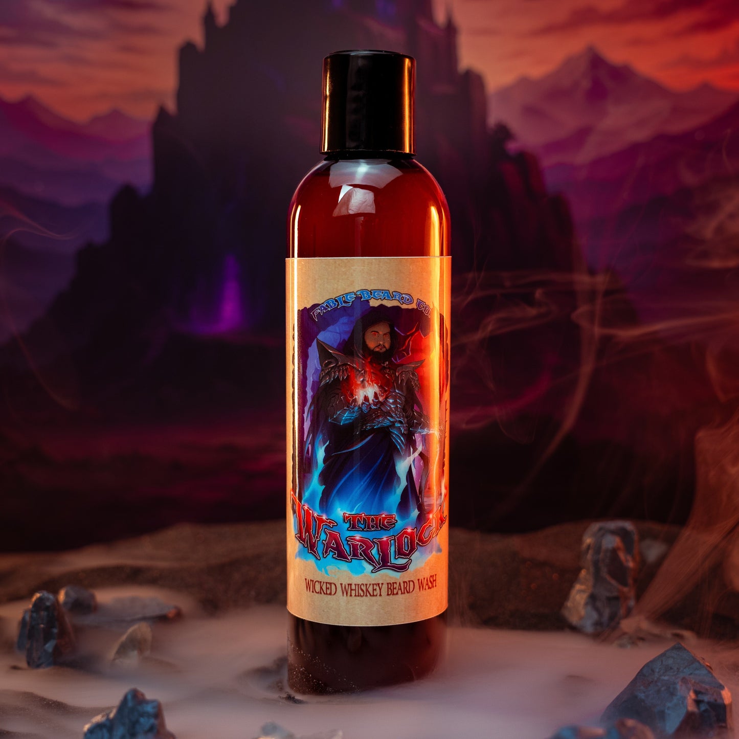 The Warlock - Beard Wash - Dark Tobacco, Brown Ale, Citrus Spark, and Cherry Mist