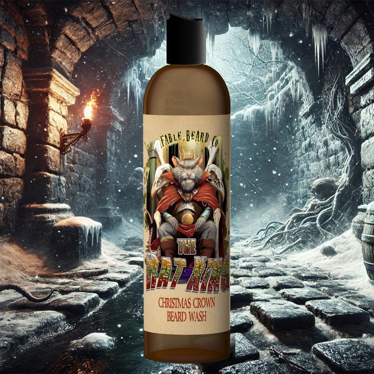 The Rat King - Beard Wash - Creamy Egg Nog, Cinnamon Spice Cake, Brandy Splash, Warm Icing