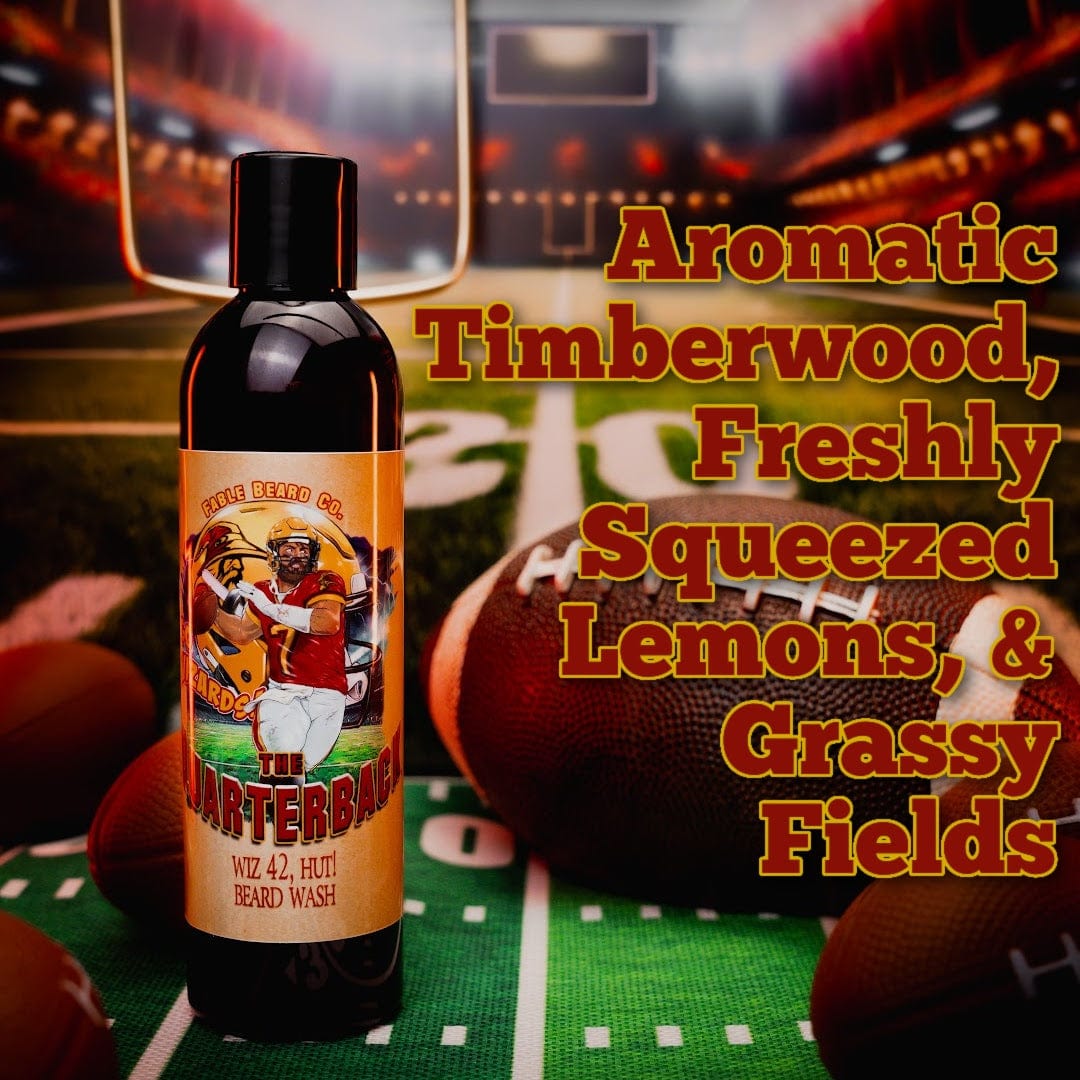 The Quarterback - Beard Wash - Aromatic Timberwood, Freshly Squeezed Lemons, Grassy Fields