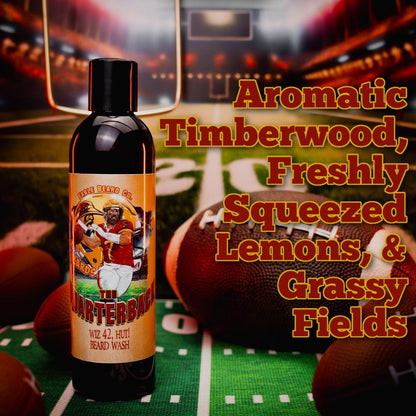 The Quarterback - Beard Wash - Aromatic Timberwood, Freshly Squeezed Lemons, Grassy Fields