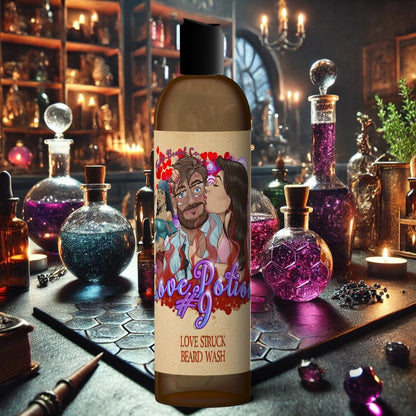 The Love Potion - Beard Wash - Fierce Citrus, Rugged Musk, Soft Peaches, and Light Berries