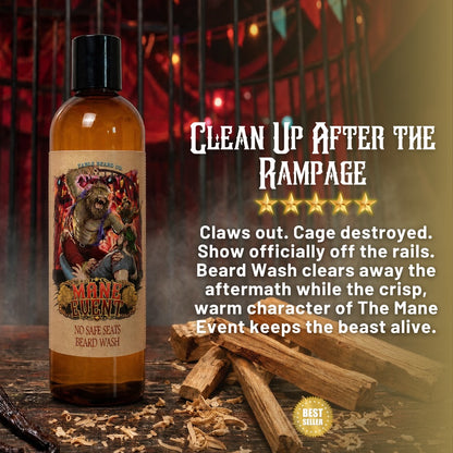 The Mane Event - Beard Wash - Fall Mountain Air, Warm Cashmere, Sandalwood Vanilla