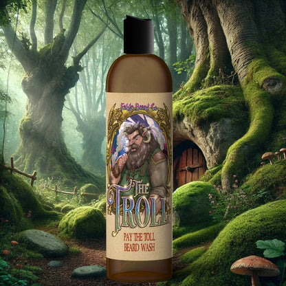 The Troll - Beard Wash - Sandalwood Pipe, Oak Moss Bridge, Refreshing Stream, and Bright Spring Air