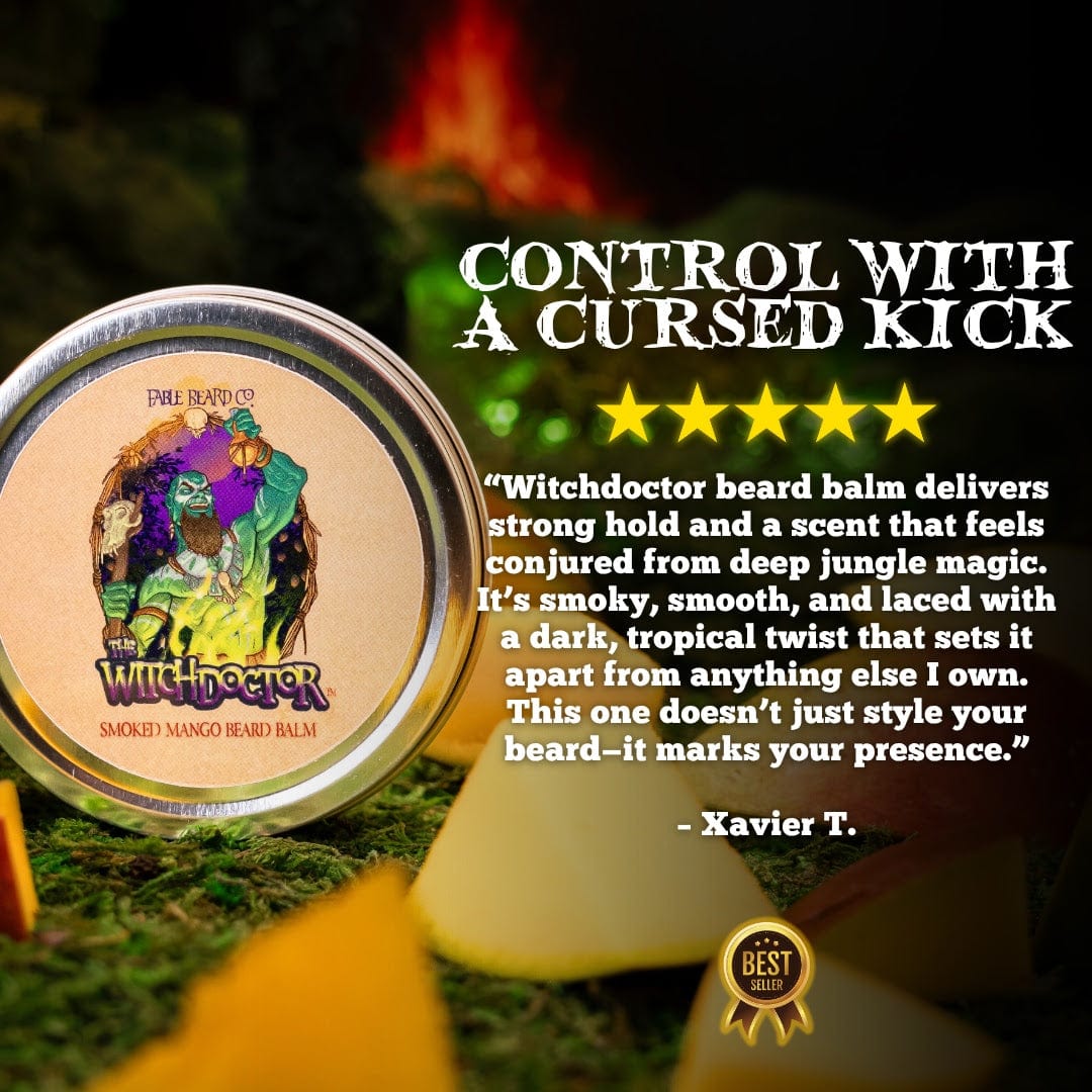 The Witch Doctor - Beard Balm - Smoked Mango, Island Breeze, Dark Musk