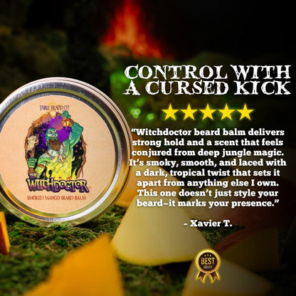 The Witch Doctor - Beard Balm - Smoked Mango, Island Breeze, Dark Musk