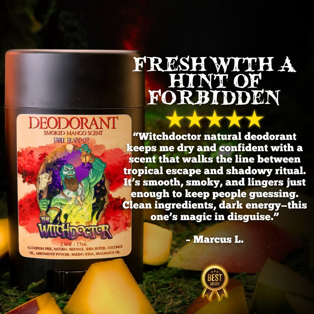 The Witch Doctor - Deodorant - Smoked Mango, Island Breeze, Dark Musk