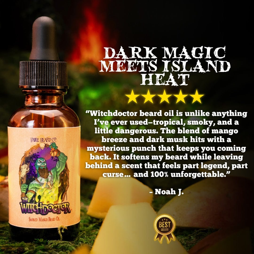 The Witch Doctor - Beard Oil - Smoked Mango, Island Breeze, Dark Musk