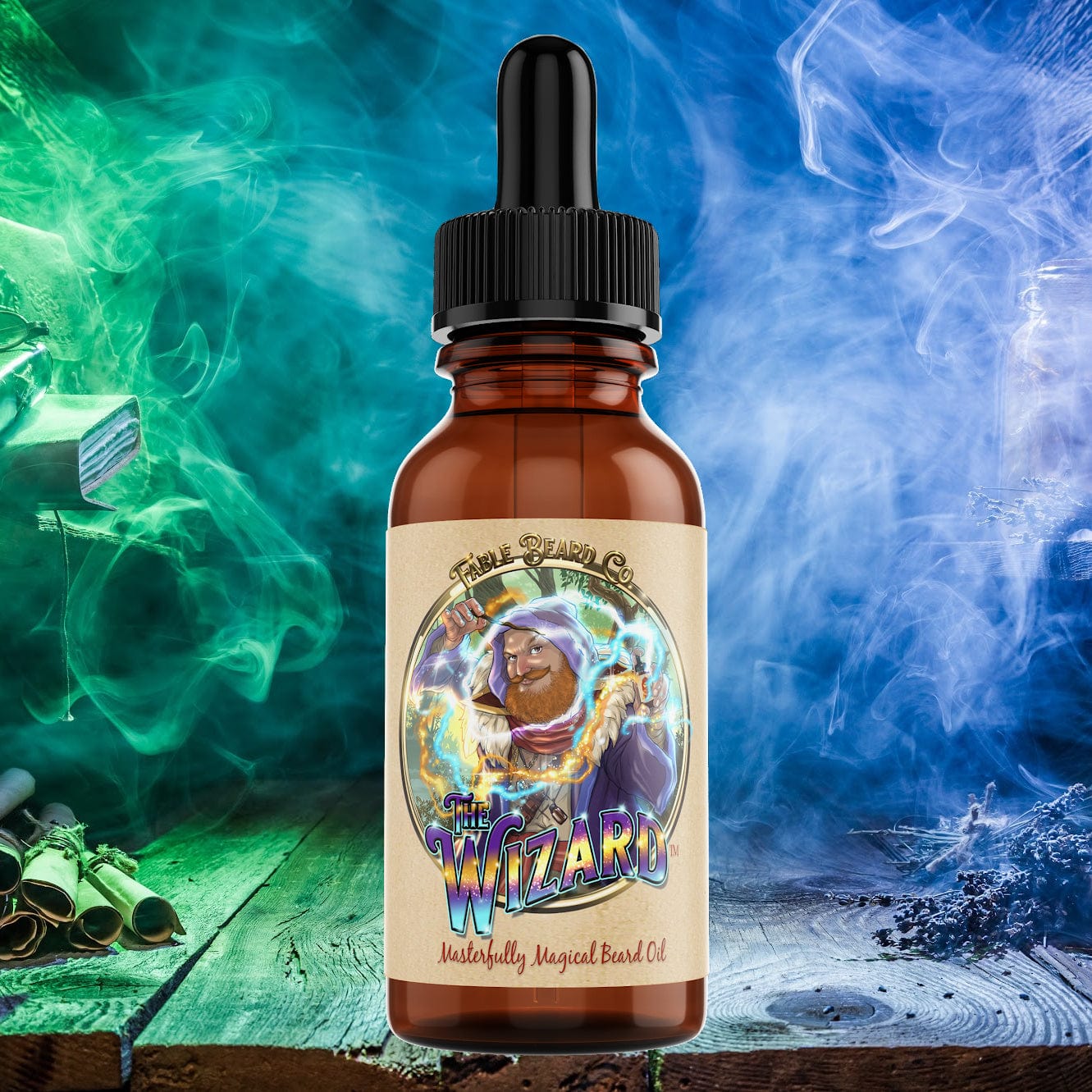The Wizard - Beard Oil - Oud Wand, Mystical Amber, and Dragons Blood Cologne