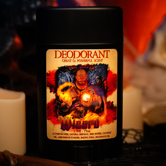 The Wizard - Deodorant - Cauldron Brewed Bourbon, Toasted Vanilla Oats, Arcane Buttercream, and Orange Zest Sparks