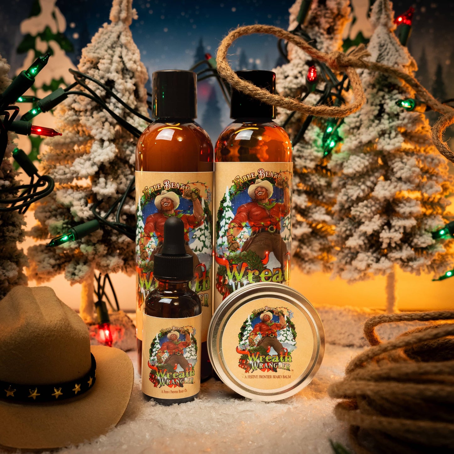 Wreath Wrangler - Complete Balm Kit - Cranberry Jam, Mahogany Amber, Sweet Bergamot
