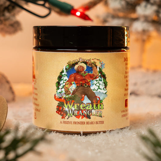 Wreath Wrangler - Beard Butter - Cranberry Jam, Mahogany Amber, Sweet Bergamot
