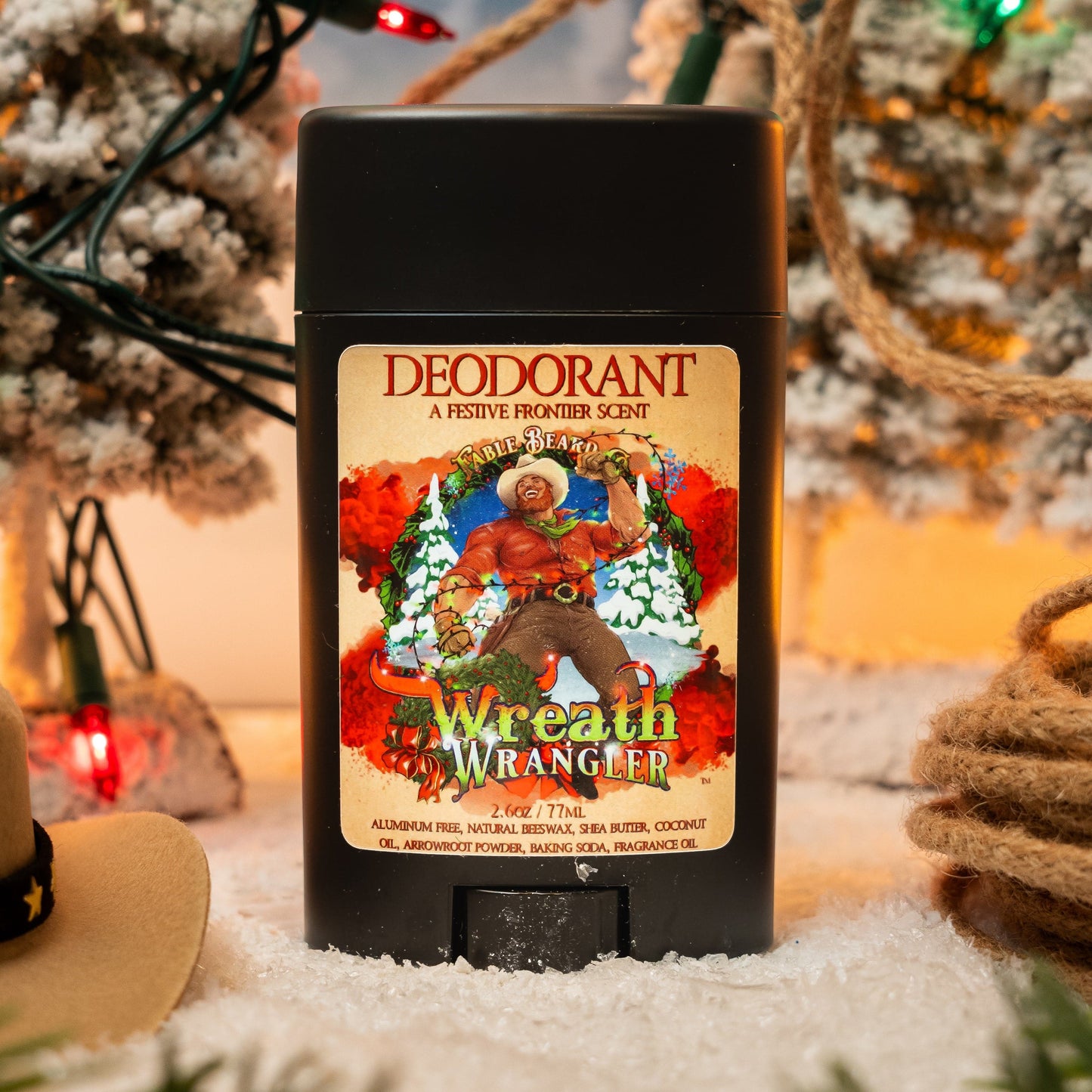 Wreath Wrangler - Deodorant - Cranberry Jam, Mahogany Amber, Sweet Bergamot