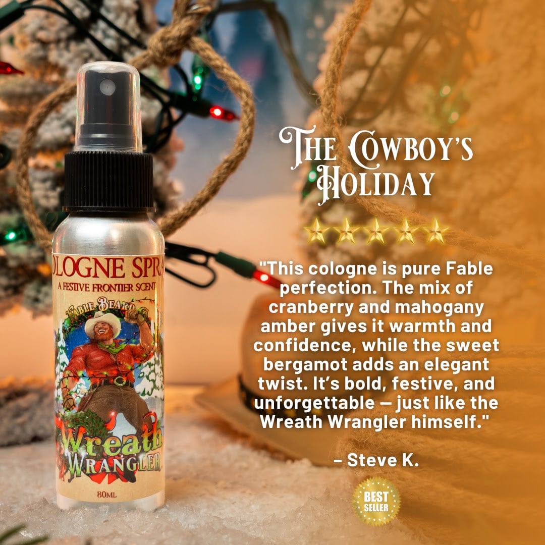 Wreath Wrangler - Cologne - Cranberry Jam, Mahogany Amber, Sweet Bergamot
