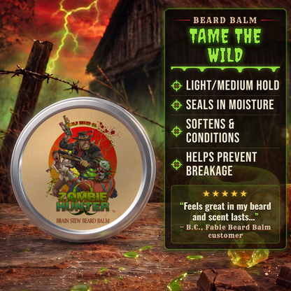 Zombie Hunter - Beard Oil & Balm Kit - Harvest Cider Donut, Rustic Sugar Pine, Warm Cocoa Cashmere