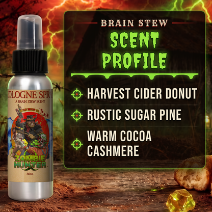 Zombie Hunter - Cologne - Harvest Cider Donut, Rustic Sugar Pine, Warm Cocoa Cashmere